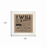 Forever 1 White Framed Print Wall Art - Homeroots - Flyclothing LLC