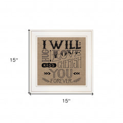 Forever 1 White Framed Print Wall Art - Homeroots