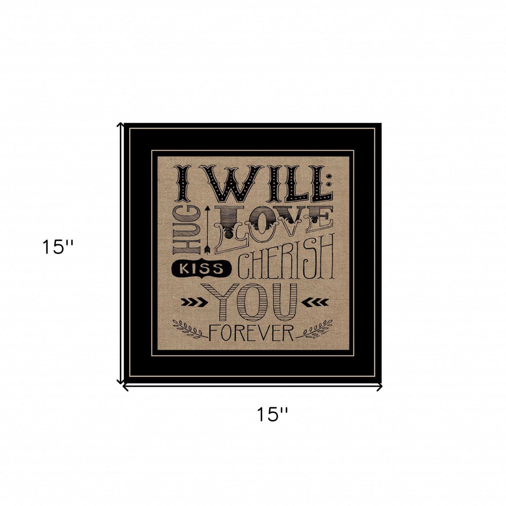 Forever 2 Black Framed Print Wall Art - Homeroots - Flyclothing LLC