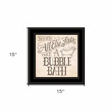 When All Else Fails 3 Black Framed Print Bathroom Wall Art - Homeroots - Flyclothing LLC