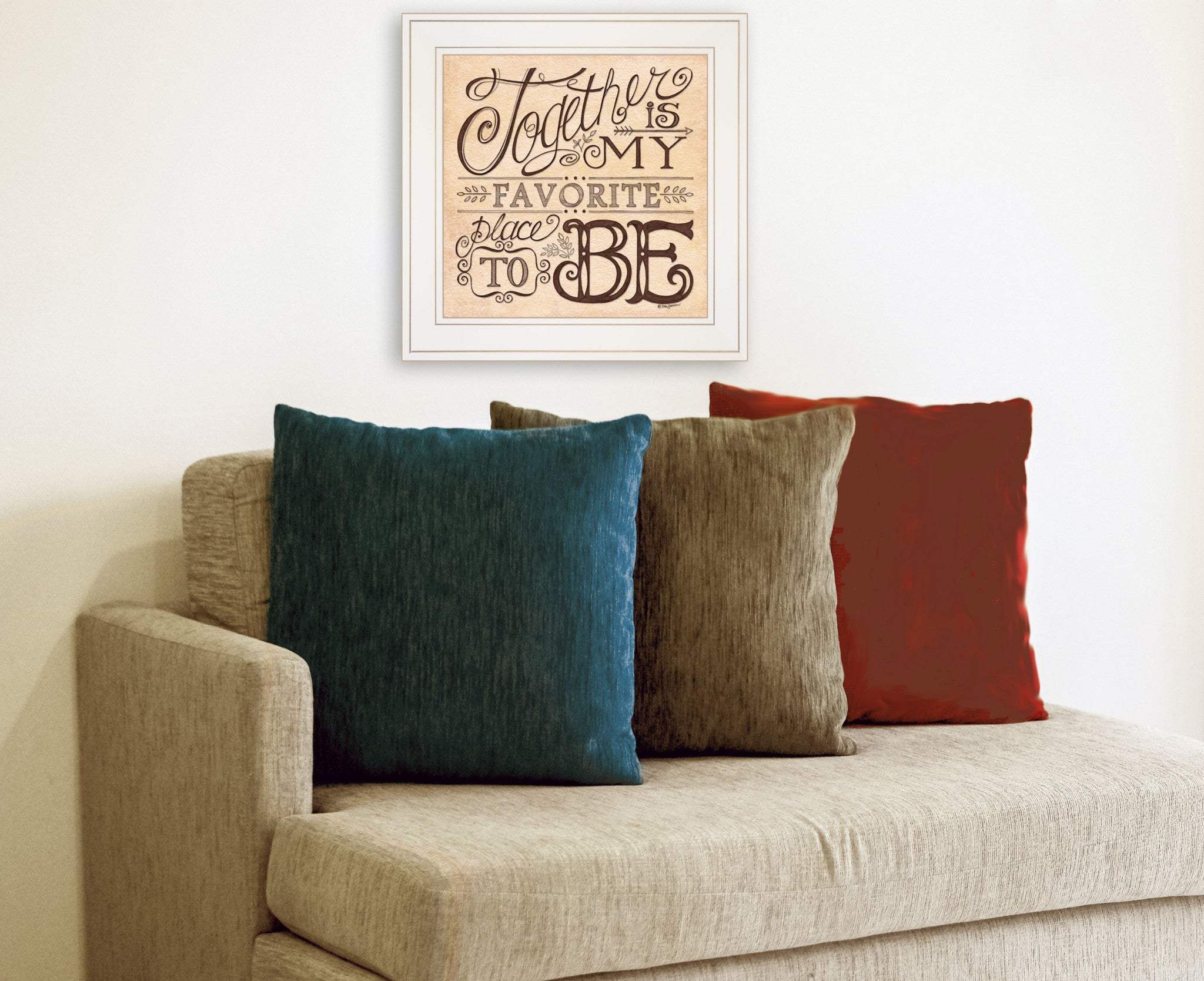 Together 2 White Framed Print Wall Art - Homeroots - Flyclothing LLC