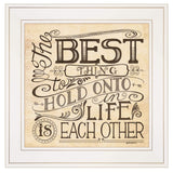 Each Other 2 White Framed Print Wall Art - Homeroots - Flyclothing LLC