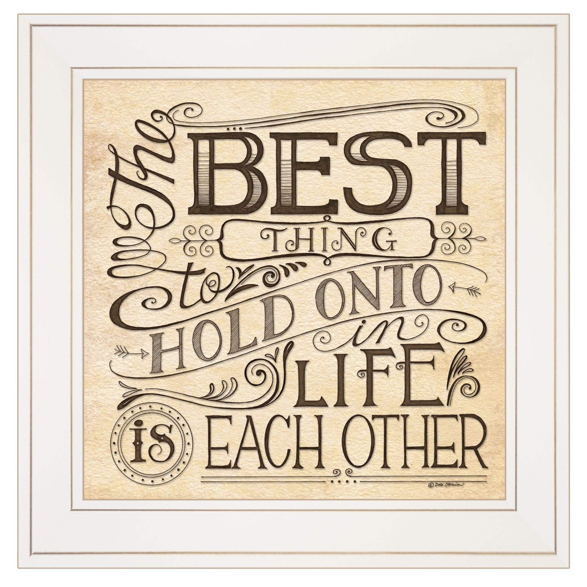 Each Other 2 White Framed Print Wall Art - Homeroots - Flyclothing LLC