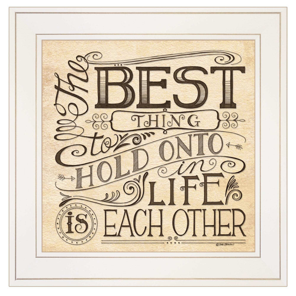 Each Other 2 White Framed Print Wall Art - Homeroots - Flyclothing LLC