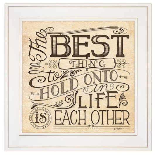 Each Other 2 White Framed Print Wall Art - Homeroots