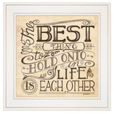 Each Other 2 White Framed Print Wall Art - Homeroots
