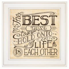 Each Other 2 White Framed Print Wall Art - Homeroots