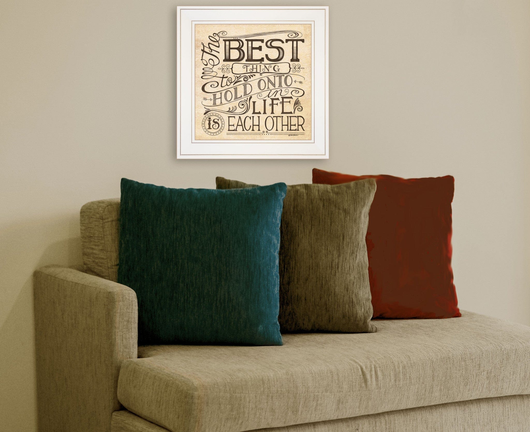 Each Other 2 White Framed Print Wall Art - Homeroots