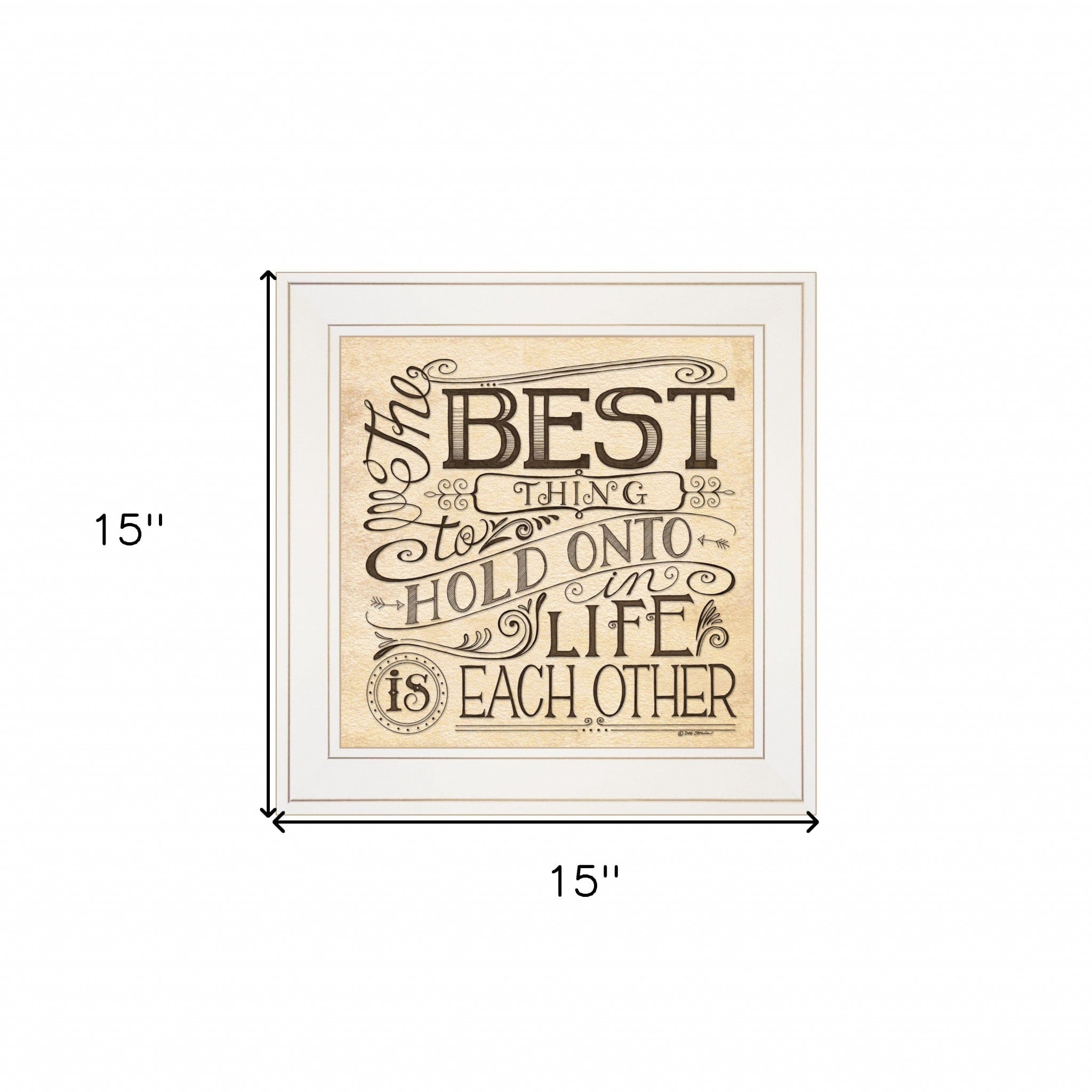 Each Other 2 White Framed Print Wall Art - Homeroots