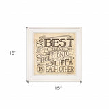 Each Other 2 White Framed Print Wall Art - Homeroots - Flyclothing LLC