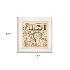 Each Other 2 White Framed Print Wall Art - Homeroots