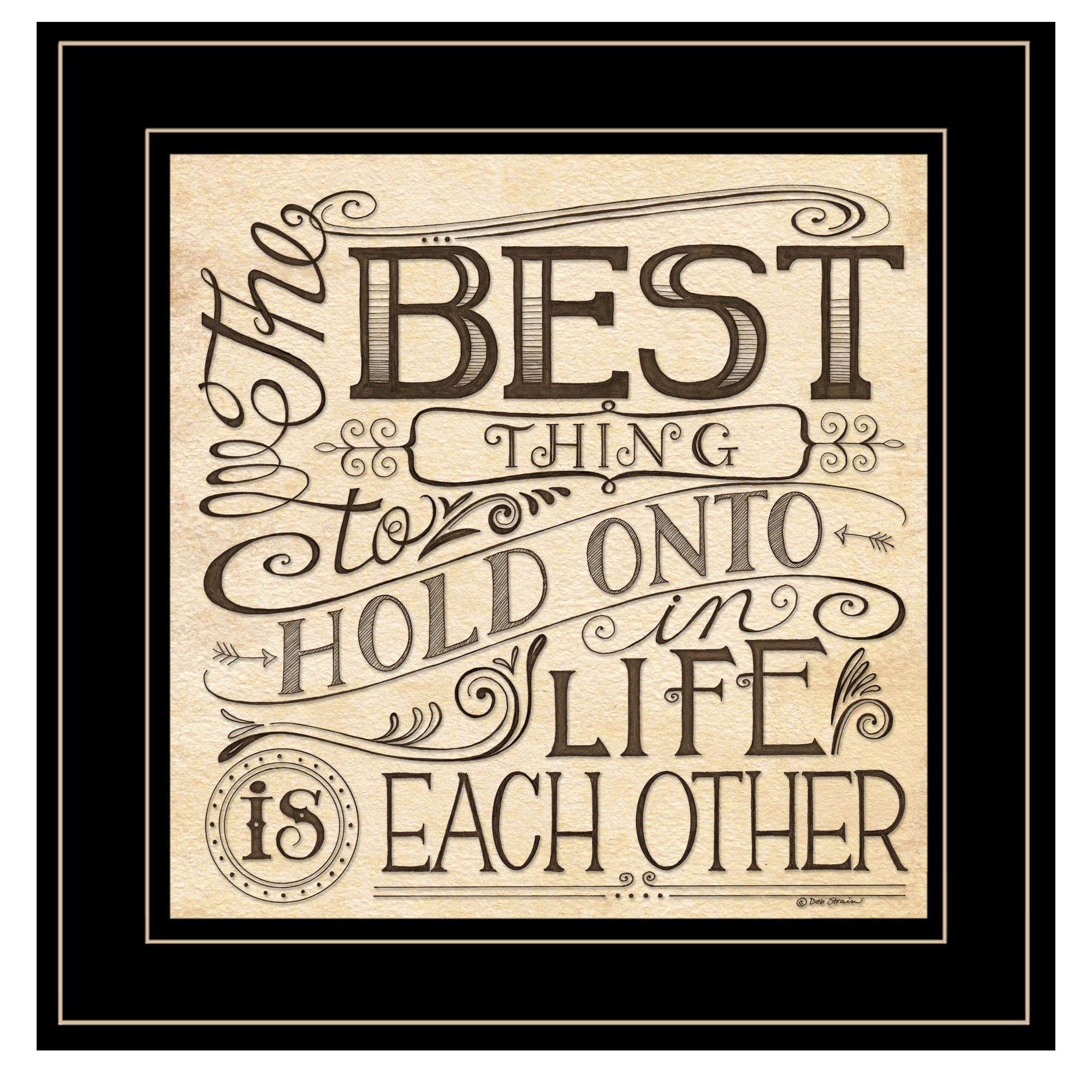 Each Other 3 Black Framed Print Wall Art - Homeroots
