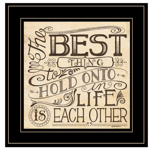 Each Other 3 Black Framed Print Wall Art - Homeroots