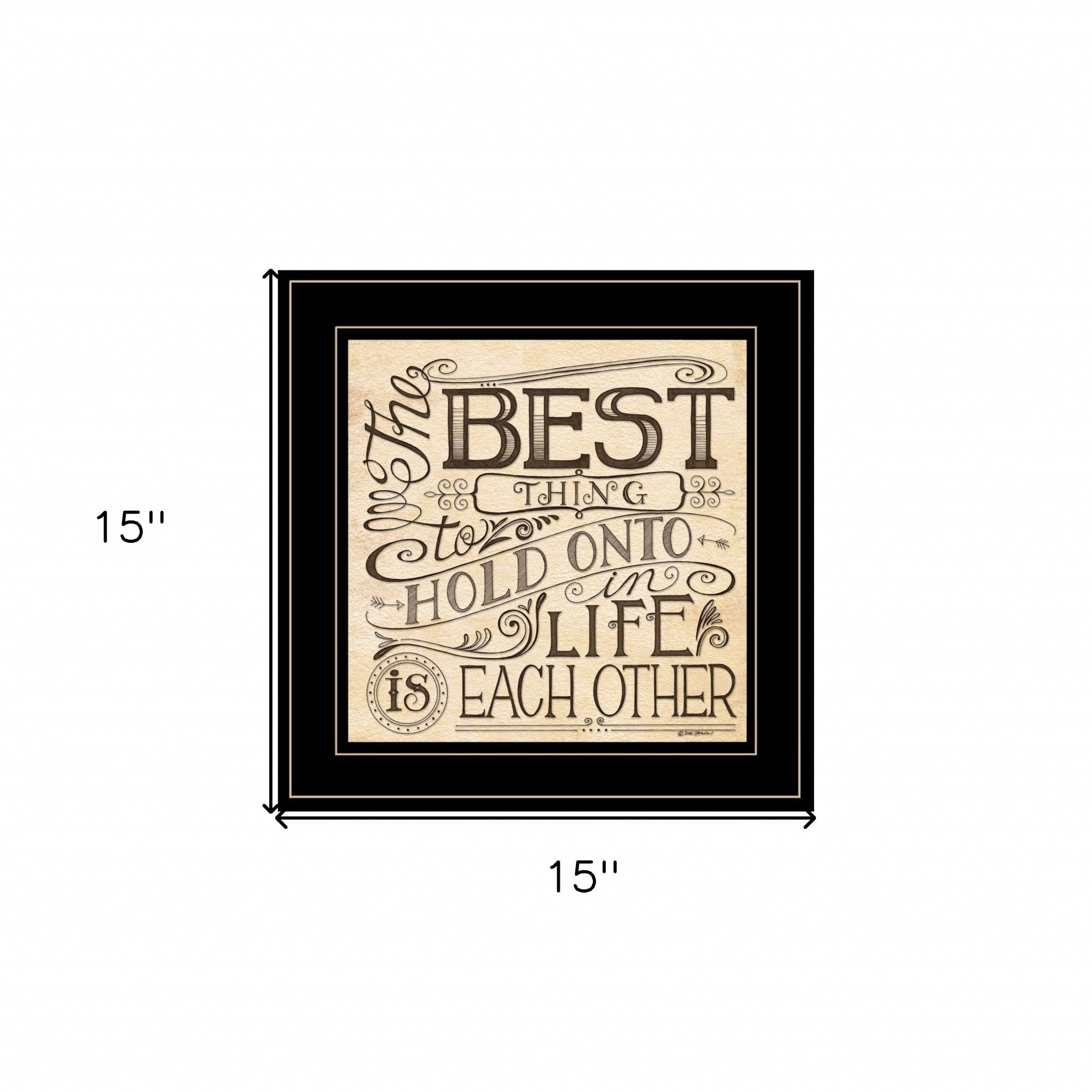 Each Other 3 Black Framed Print Wall Art - Homeroots