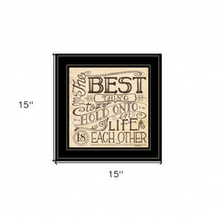 Each Other 3 Black Framed Print Wall Art - Homeroots