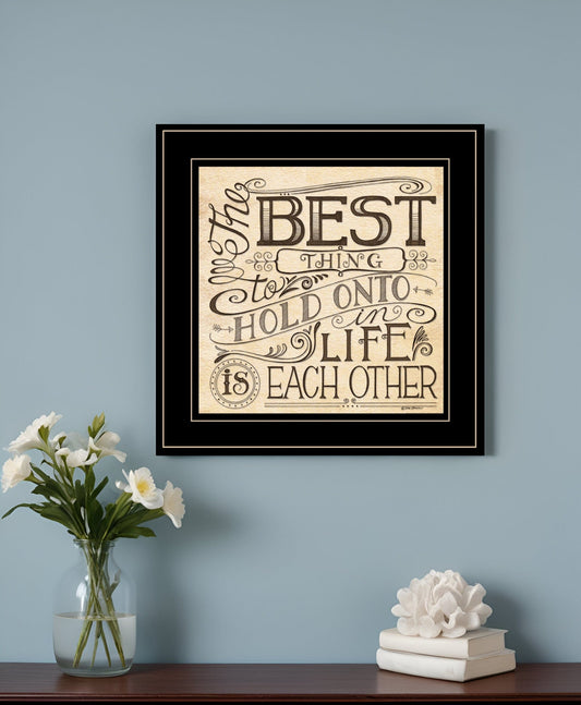 Each Other 3 Black Framed Print Wall Art - Homeroots