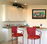 Antiques and Herbs 3 Black Framed Print Kitchen Wall Art - Homeroots