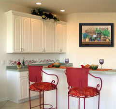 Antiques and Herbs 3 Black Framed Print Kitchen Wall Art - Homeroots