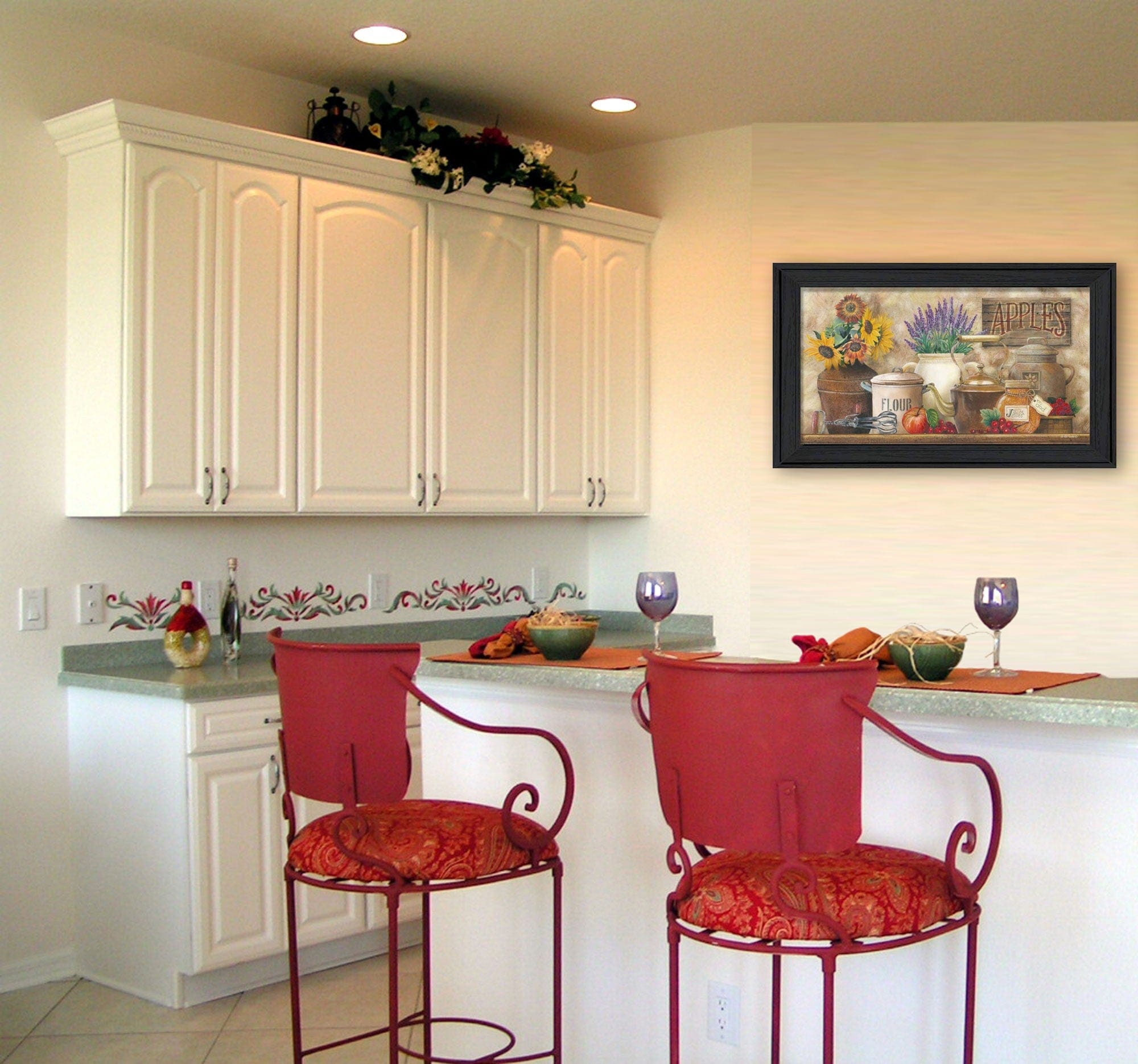 Antique Kitchen 3 Black Framed Print Kitchen Wall Art - Homeroots