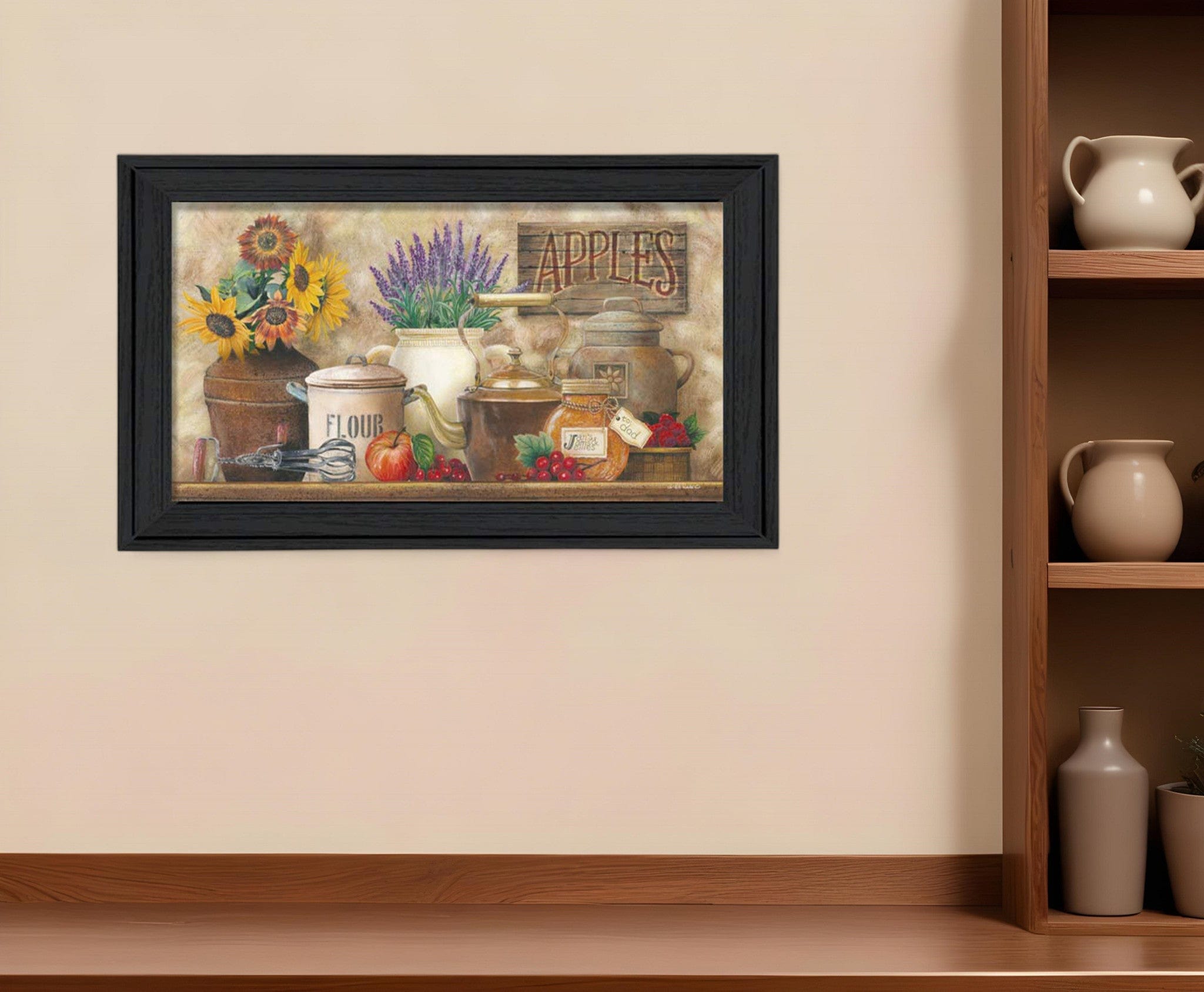 Antique Kitchen 3 Black Framed Print Kitchen Wall Art - Homeroots