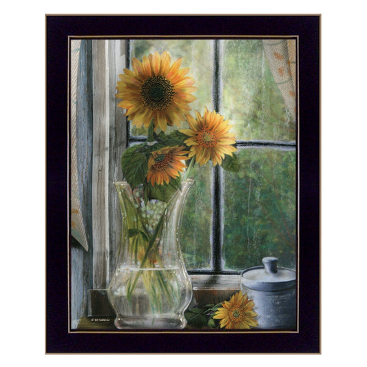 Morning Flower 1 Black Framed Print Wall Art - Homeroots
