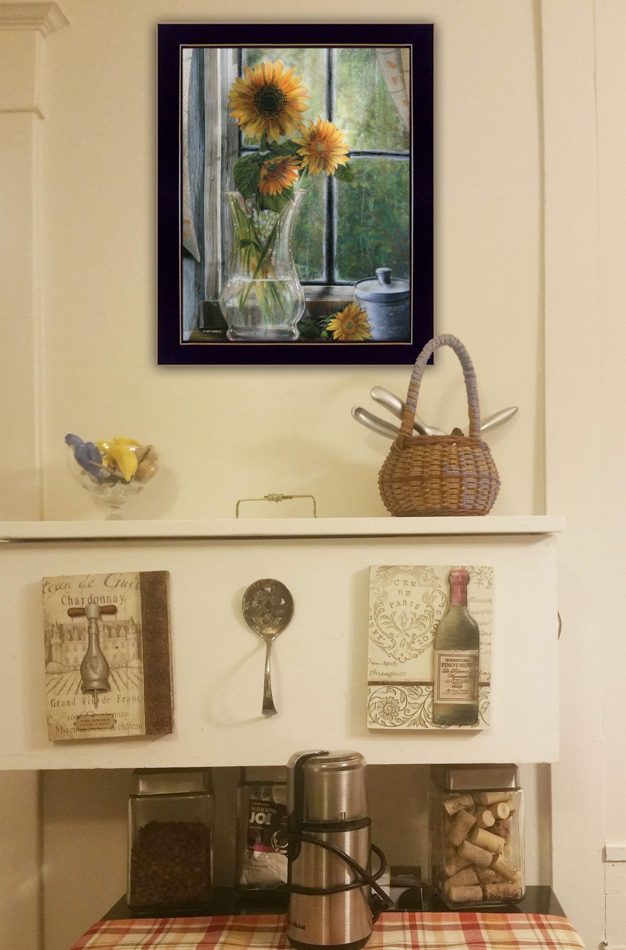 Morning Flower 1 Black Framed Print Wall Art - Homeroots - Flyclothing LLC