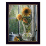 Morning Flower 1 Black Framed Print Wall Art - Homeroots