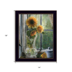Morning Flower 1 Black Framed Print Wall Art - Homeroots