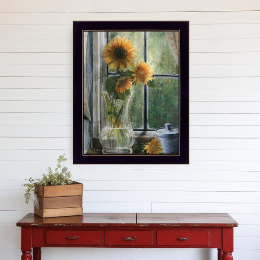 Morning Flower 1 Black Framed Print Wall Art - Homeroots