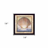 Shell Black Framed Print Wall Art - Homeroots - Flyclothing LLC