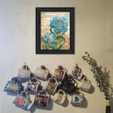 Paris Blue II Black Framed Print Wall Art - Homeroots - Flyclothing LLC