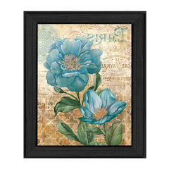 Paris Blue II Black Framed Print Wall Art - Homeroots