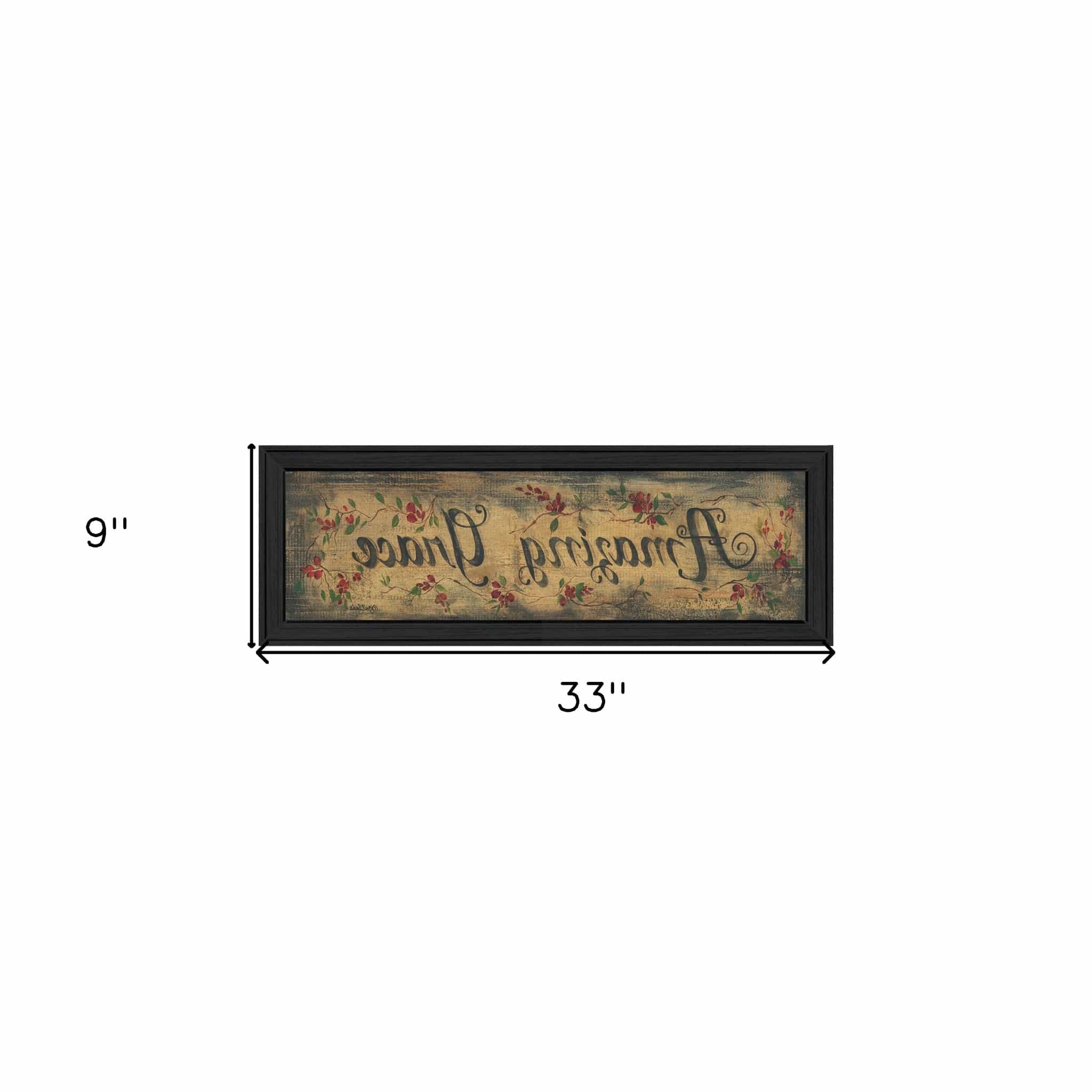 Amazing Grace 10 Black Framed Print Wall Art - Homeroots