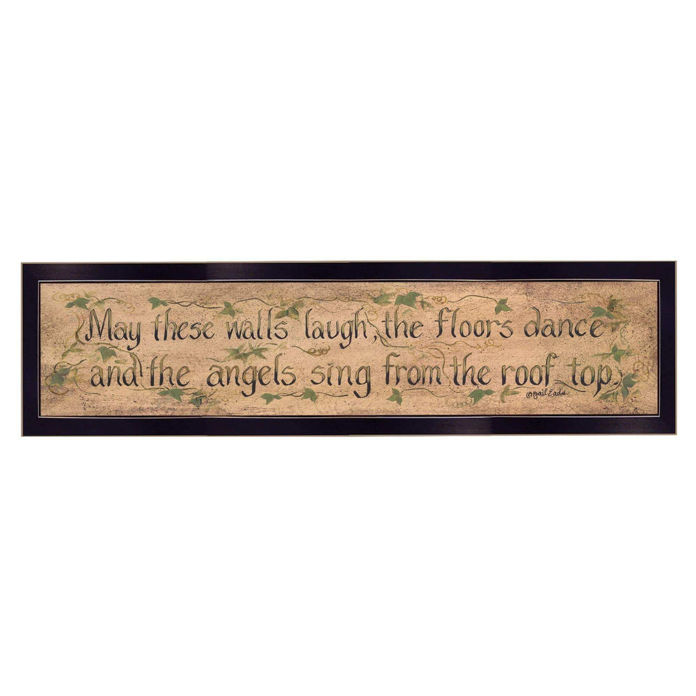 Angels Sing Black Framed Print Wall Art - Homeroots - Flyclothing LLC