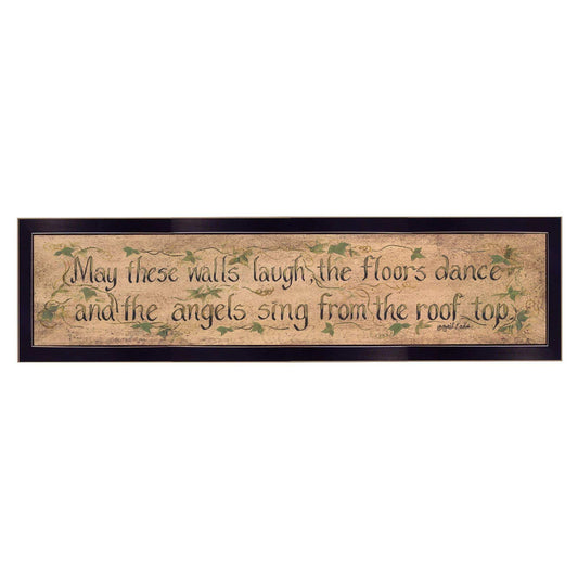 Angels Sing Black Framed Print Wall Art - Homeroots - Flyclothing LLC