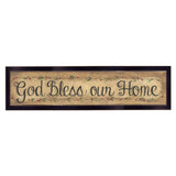 God Bless Our Home 1 Black Framed Print Wall Art - Homeroots