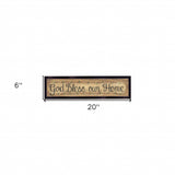 God Bless Our Home 1 Black Framed Print Wall Art - Homeroots