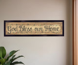 God Bless Our Home 1 Black Framed Print Wall Art - Homeroots