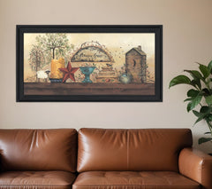 Amazing Grace Shelf 3 Black Framed Print Wall Art - Homeroots