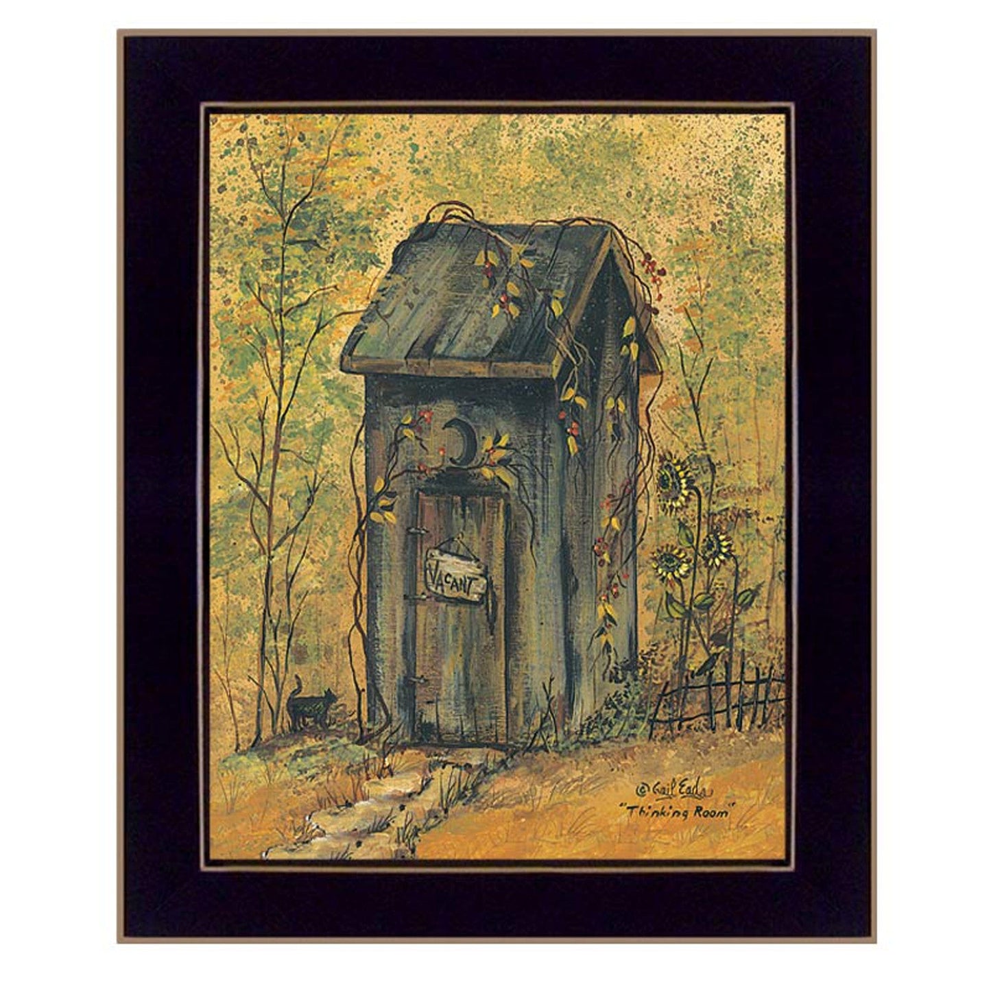Thinking Room Black Framed Print Wall Art - Homeroots - Flyclothing LLC
