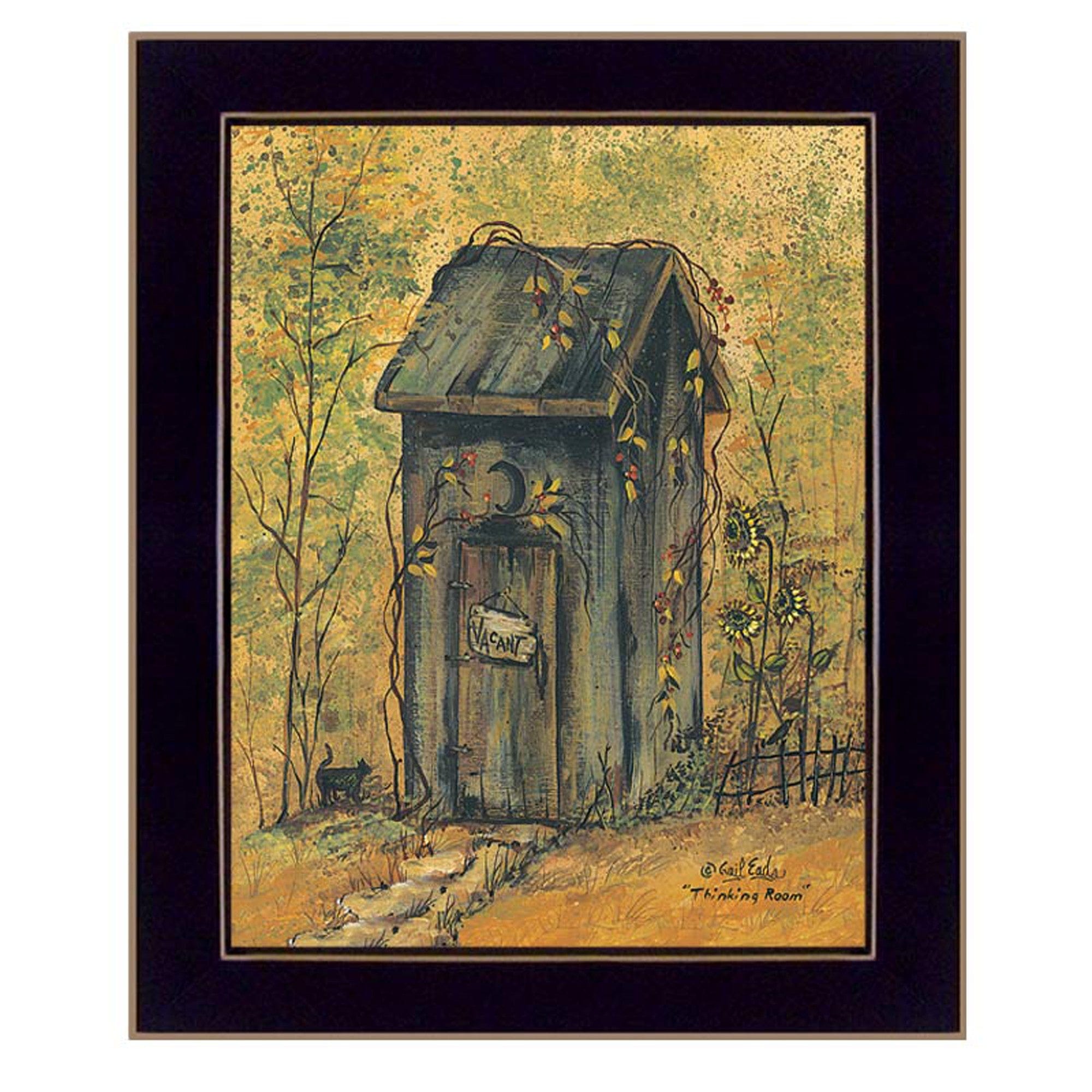 Thinking Room Black Framed Print Wall Art - Homeroots - Flyclothing LLC