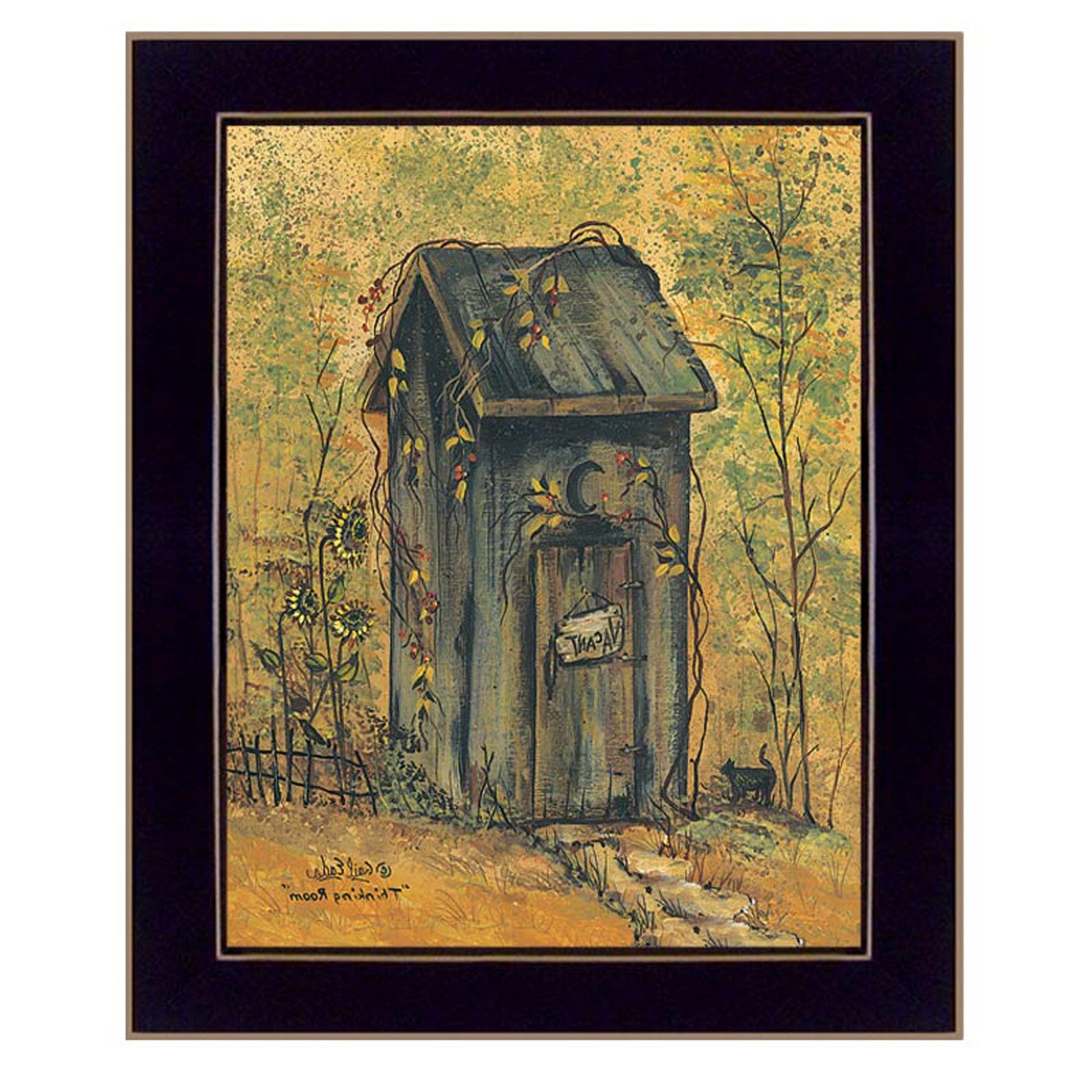 Thinking Room Black Framed Print Wall Art - Homeroots