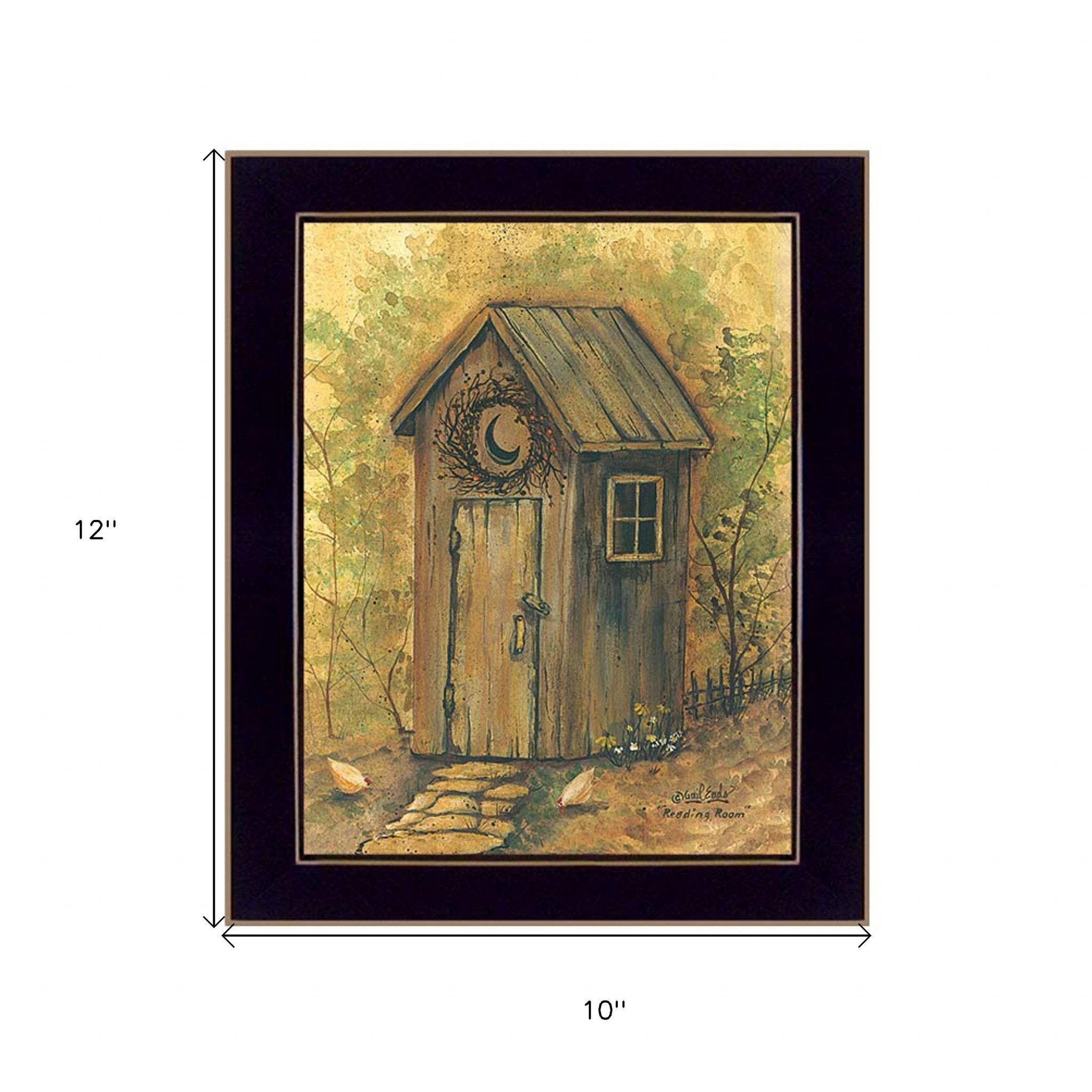 Reading Room 2 Black Framed Print Wall Art - Homeroots - Flyclothing LLC