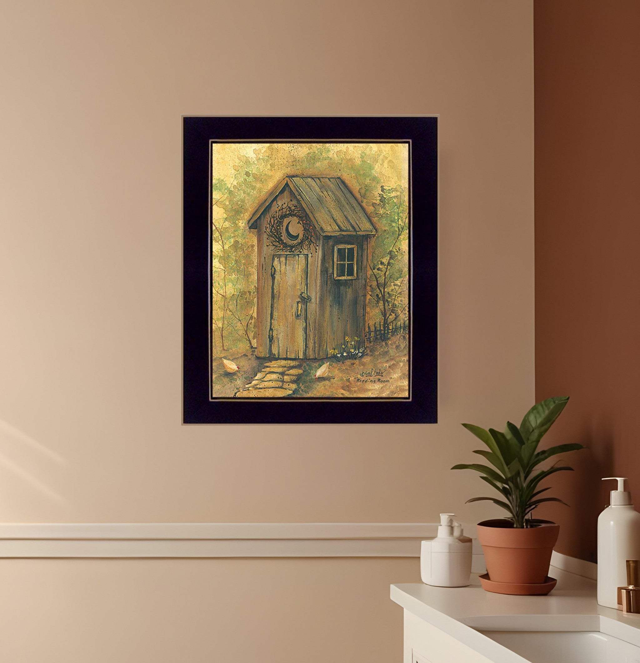 Reading Room 2 Black Framed Print Wall Art - Homeroots - Flyclothing LLC