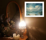 Moon Glow 1 White Framed Print Wall Art - Homeroots - Flyclothing LLC