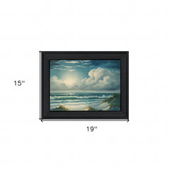Moon Glow 2 Black Framed Print Wall Art - Homeroots