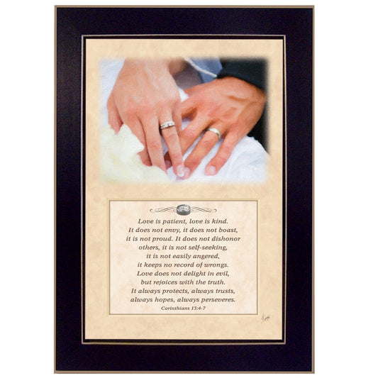 Love 2 Black Framed Print Wall Art - Homeroots