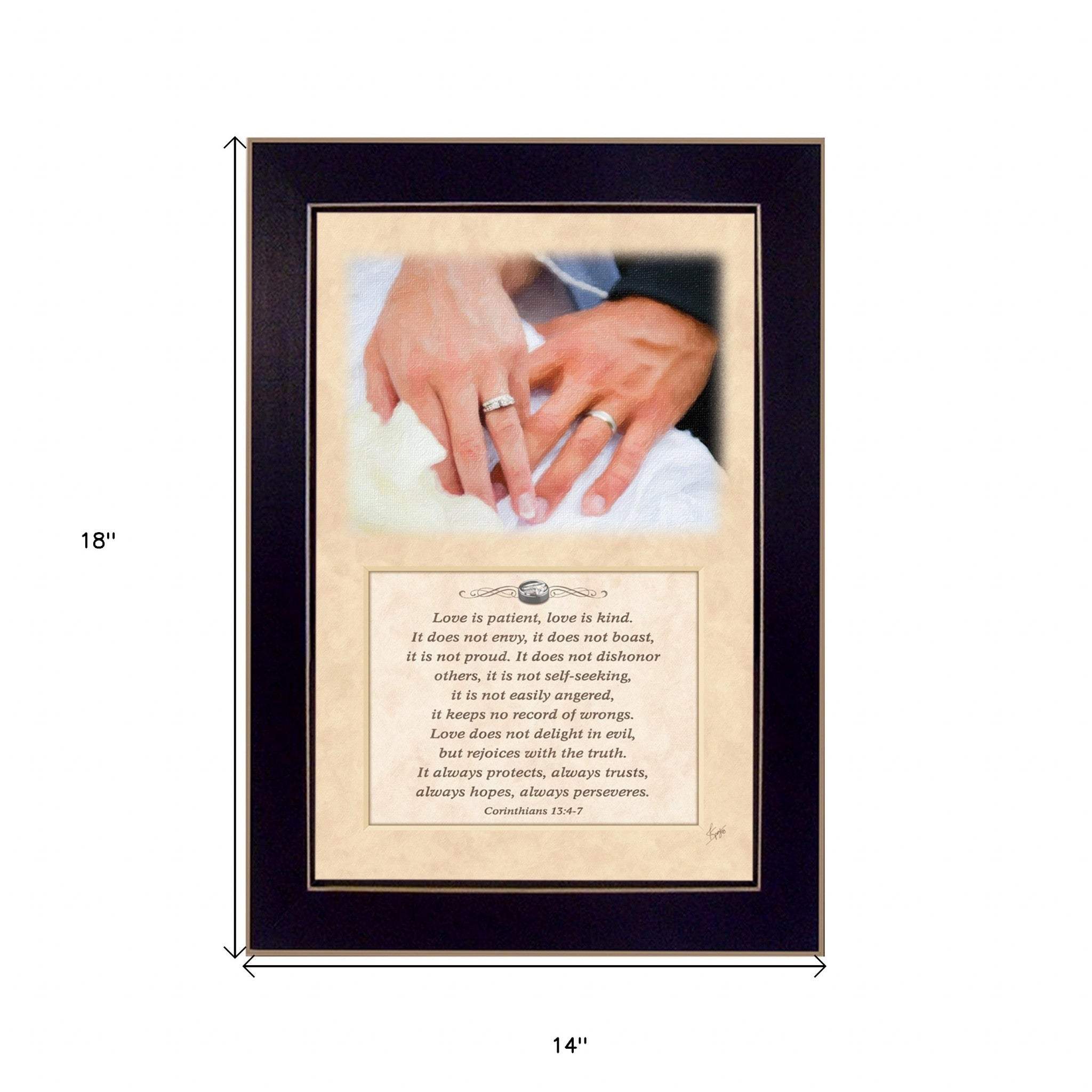Love 2 Black Framed Print Wall Art - Homeroots - Flyclothing LLC