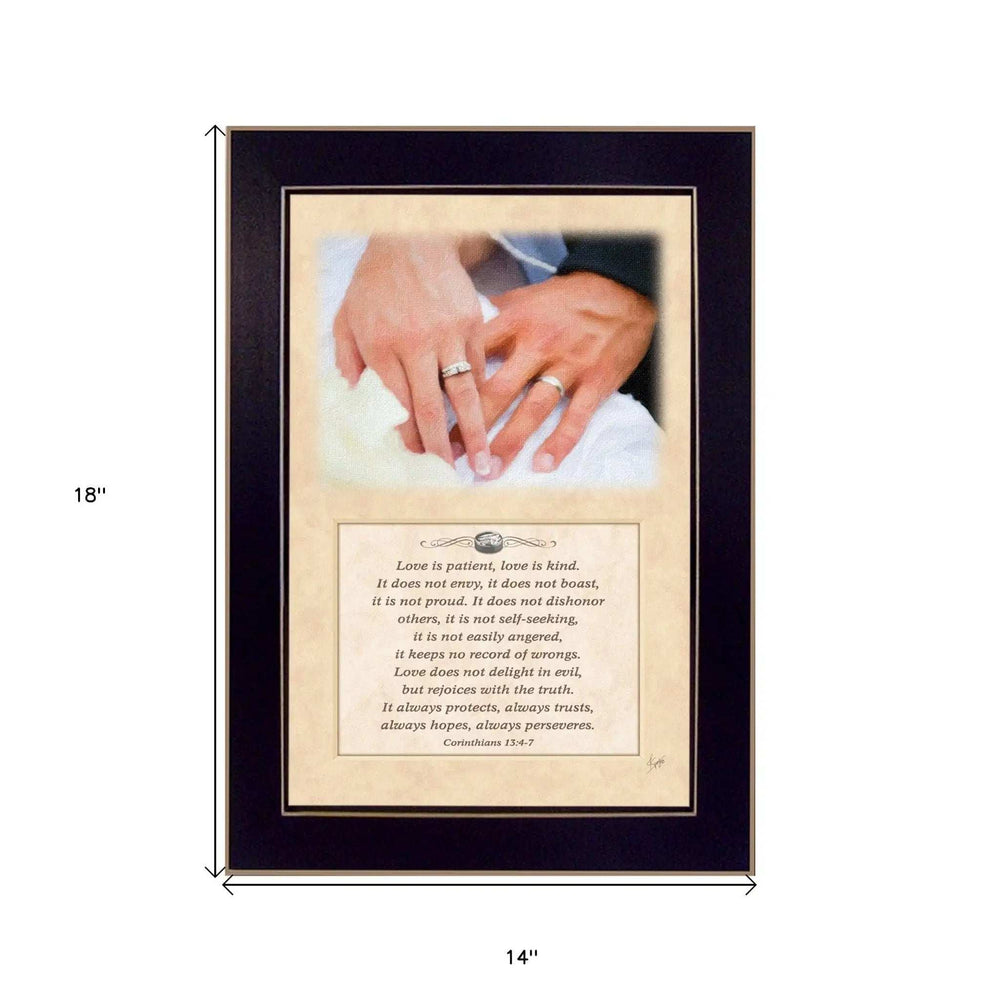 Love 2 Black Framed Print Wall Art - Homeroots - Flyclothing LLC