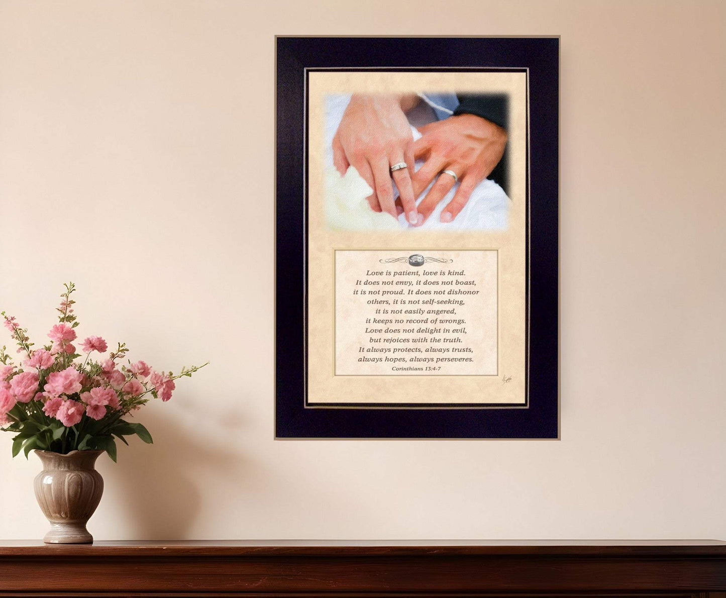 Love 2 Black Framed Print Wall Art - Homeroots - Flyclothing LLC